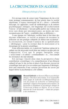 La circoncision en Algérie: Ethnopsychologie d'un rite
