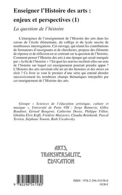 Enseigner l'histoire des arts : enjeux et perspectives - La question de l'histoire