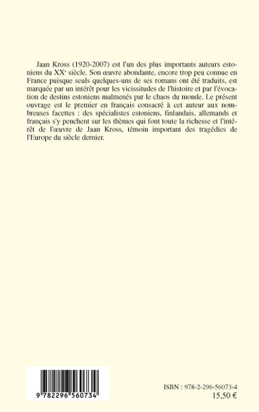 Jaan Kross: bilan et découvertes