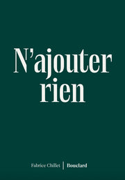 n'ajouter rien