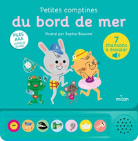 Contes et comptines à écouter - Petites comptines du bord de mer - LIVRE SONORE - Dès 1 an