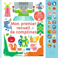 Mon grand livre sonore - Mon premier recueil de comptines - Dès 1 an