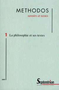 La philosophie et ses textes