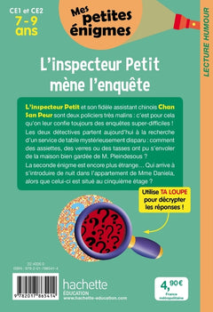 L'inspecteur Petit mène l'enquête - Mes petites énigmes CE1 et CE2 - Cahier de vacances 2022