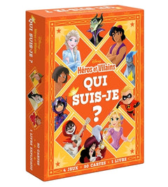 DISNEY -  "Qui suis-je ?" - Boîte de jeu de cartes - Spécial Héros et Vilains