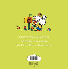 Petit lapin blanc et les oeufs de Pâques