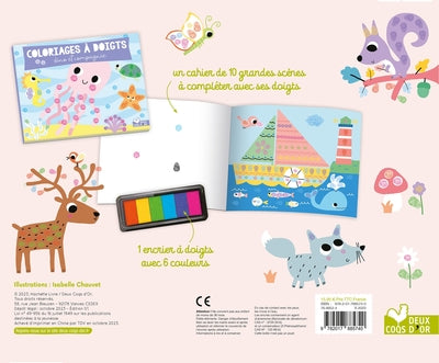 Coloriages à doigts dino et compagnie