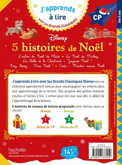 Disney - 5 histoires de Noël CP niveaux 1, 2, 3