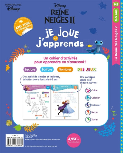 La reine des neiges 2 - Je joue et j'apprends - Moyenne Section