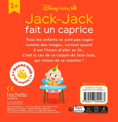DISNEY BABY - Bonne nuit, p'tit coquin ! - Jack-Jack fait un caprice