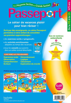 Passeport - De la Moyenne à la Grande section - Cahier de vacances 2022