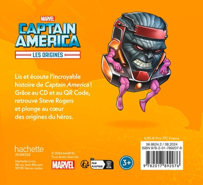 CAPTAIN AMERICA - Mon Histoire à Écouter [QR code + CD] - Les Origines