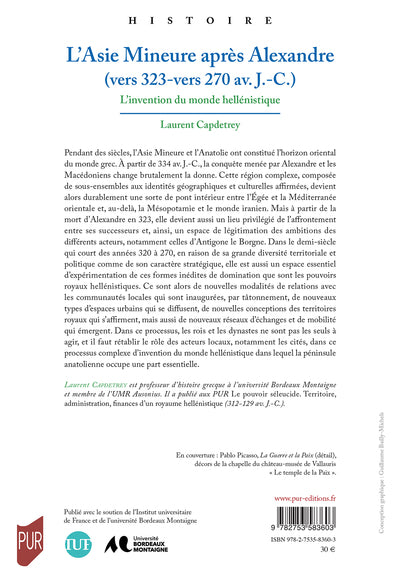 L'Asie Mineure après Alexandre vers 323 - vers 270 av. J.C.