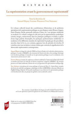 La représentation avant le gouvernement représentatif