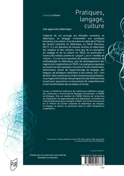 Pratiques, langage, culture: Une approche didactique