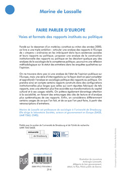 Faire parler d'Europe