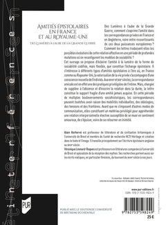 Amitiés épistolaires en France et au Royaume-Uni