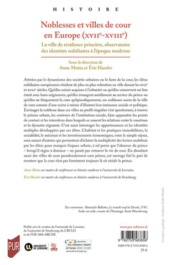 Noblesses et villes de cour en Europe (XVIIe-XVIIIe)