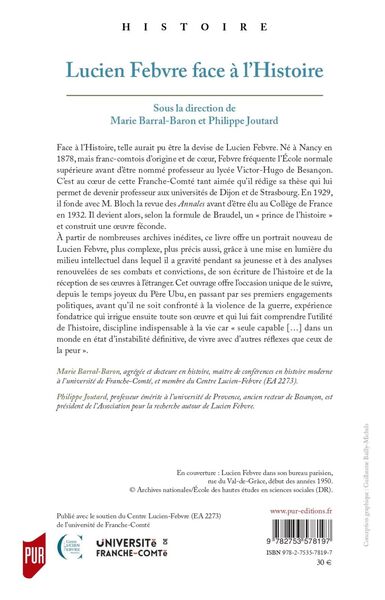 Lucien Febvre face à l'Histoire