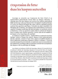 L'expression du futur dans les langues naturelles