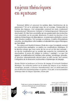 Enjeux théoriques en syntaxe : interfaces, cognition et linéarité: Coordination et partage syntaxique