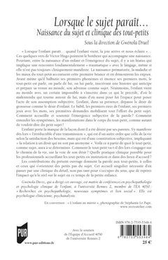 Lorsque le sujet paraît...