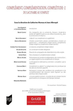 Complément, complémentation, complétude 2