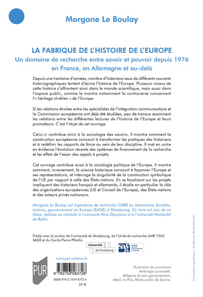 La fabrique de l'histoire de l'Europe
