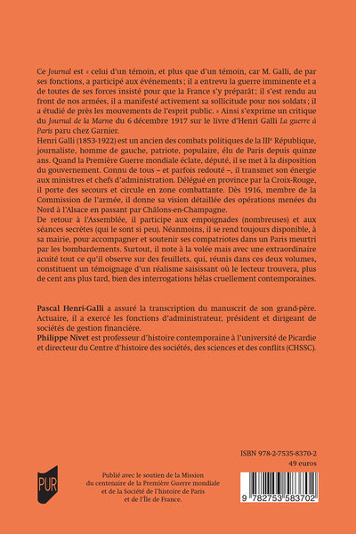 Journal politique de la grande guerre 1914-1918