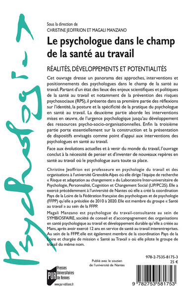 Le psychologue dans le champ de la santé au travail