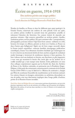 Écrire en guerre 1914-1918