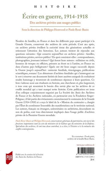 Écrire en guerre 1914-1918