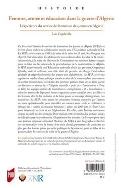 Femmes, armée et éducation dans la guerre d'Algérie