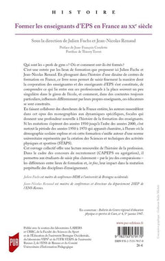 Former les enseignants d'EPS en France au XXE siècle
