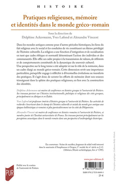 Pratiques religieuses, mémoire et identités dans le monde gréco-romain