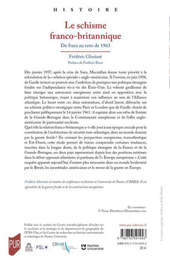 Le schisme franco-britannique