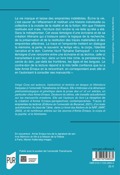 Annie Ernaux : l'art de la trace