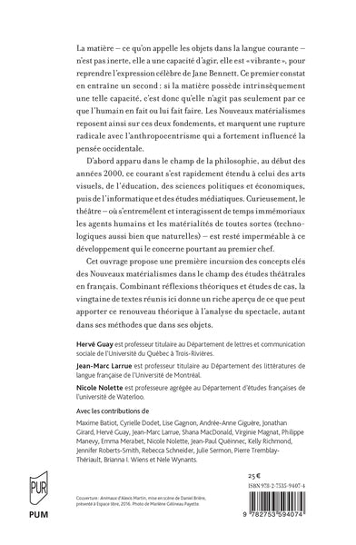 Théâtre et nouveaux matérialismes