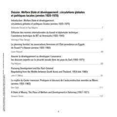Welfare State et développement