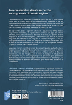La représentation dans la recherche en langues et cultures étrangères