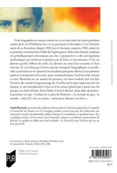 Portrait d'Umberto Eco en jeune homme