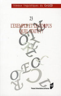 Exemple et le corpus : quel statut