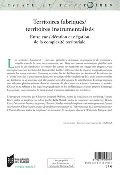 Territoires fabriqués/territoires instrumentalisés