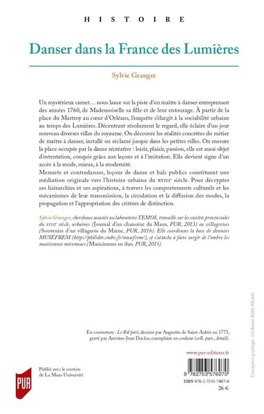 Danser dans la France des Lumières