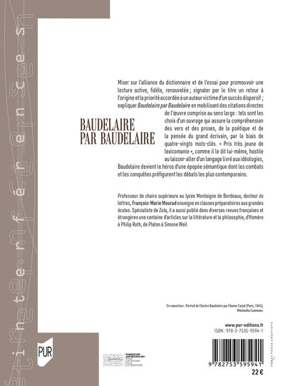 Baudelaire par Baudelaire