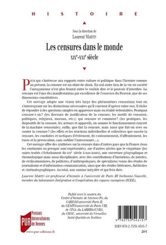 Les censures dans le monde