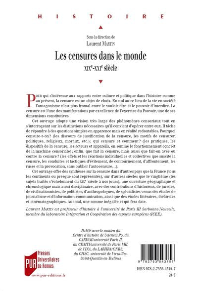 Les censures dans le monde