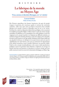 La Fabrique de la morale au Moyen-Âge