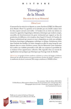 Témoigner de la Shoah