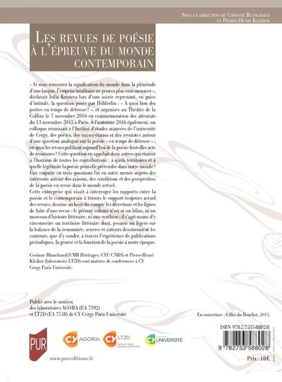 Les revues de poésie à l'épreuve du monde contemporain